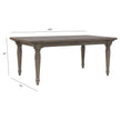 Pulaski Furniture Madison Ridge Natural Bark Extendable Leg Dining Table