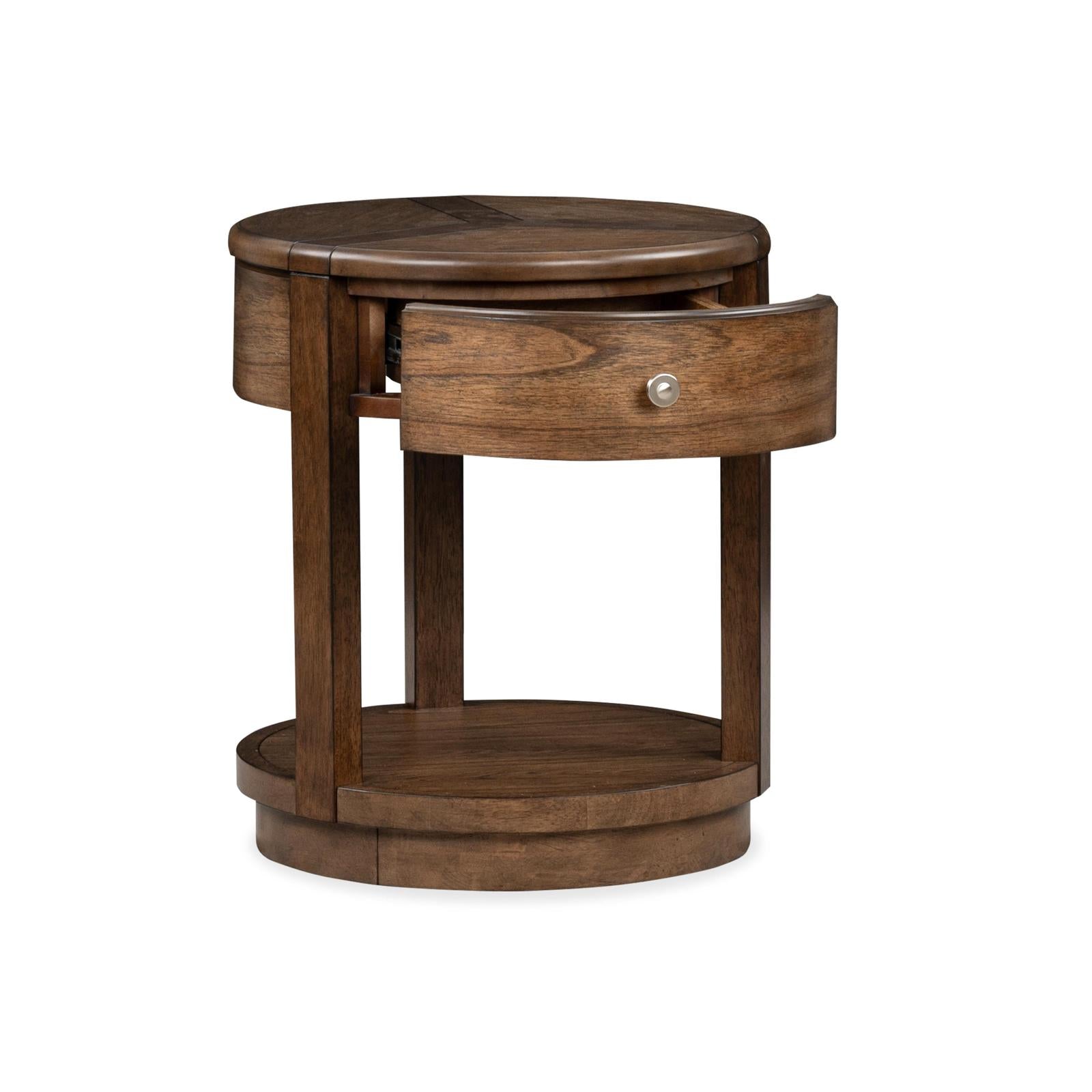 Magnussen Home Connolly Brown Drawer End Table