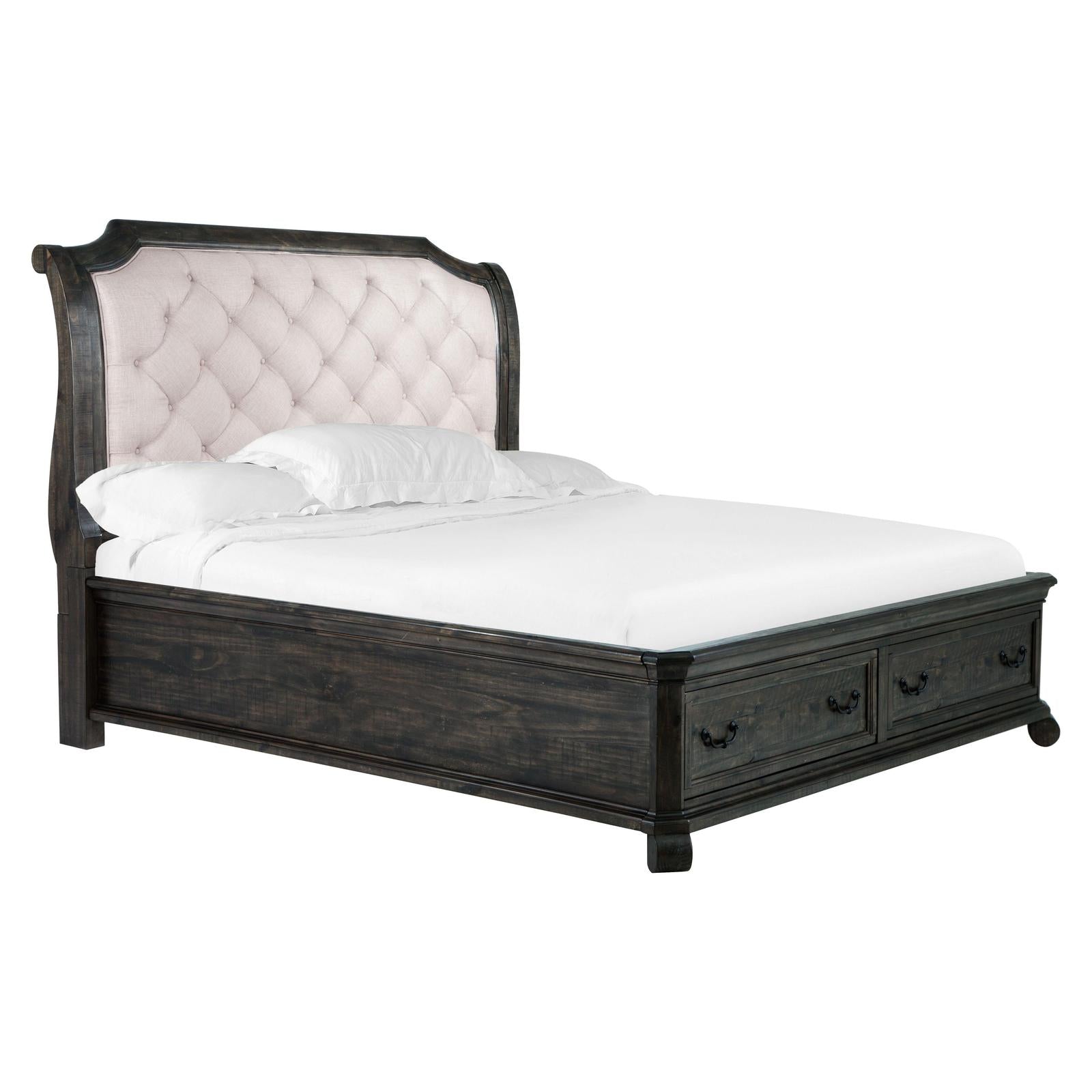 Magnussen Home Bellamy Peppercorn Sleigh Bed