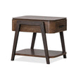 Magnussen Home Hallie Milk Chocolate & Dark Chocolate Rectangular End Table
