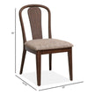 Magnussen Home Belville Chestnut Brown Side Chair Two Pack