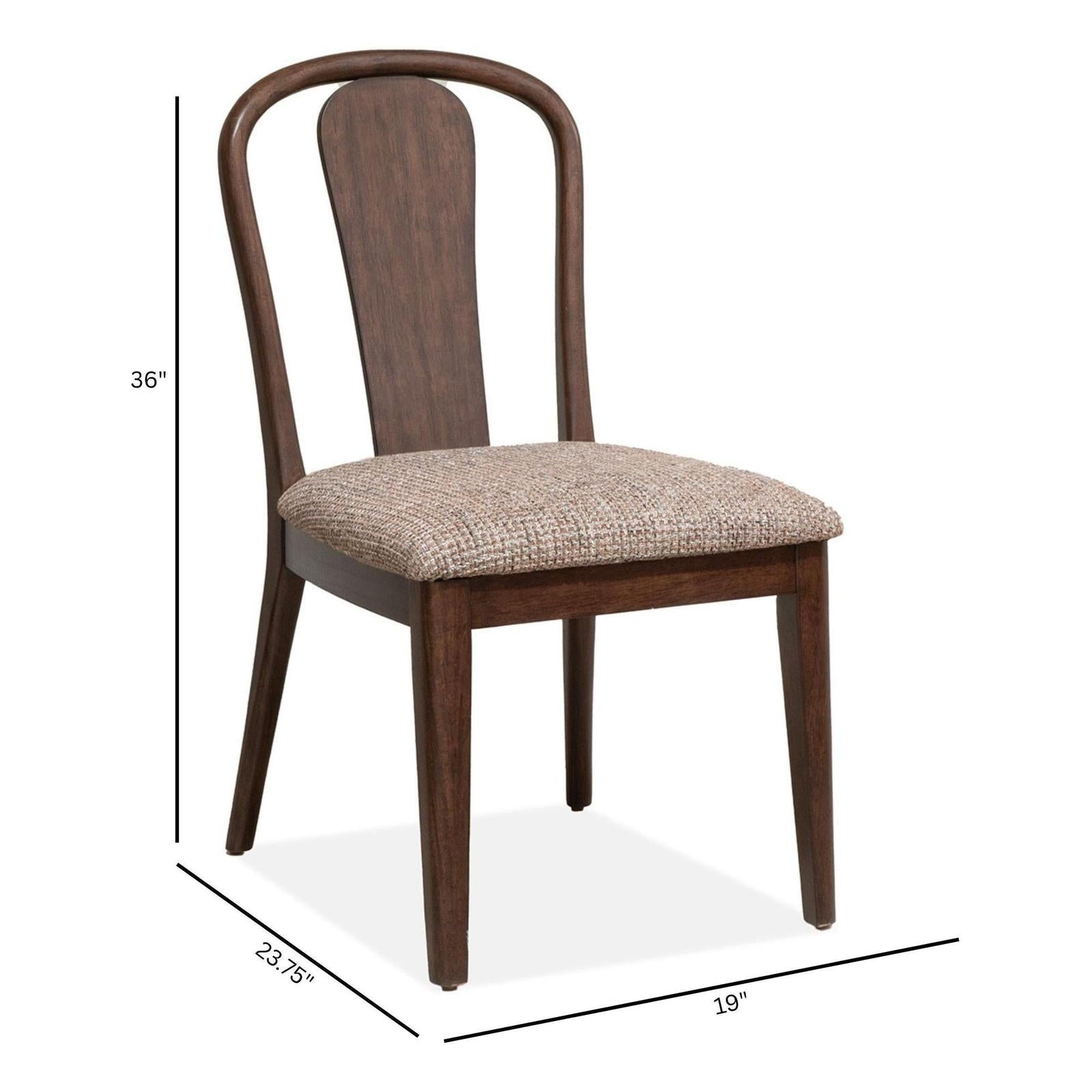 Magnussen Home Belville Chestnut Brown Side Chair Two Pack