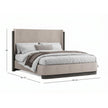 Magnussen Home Keaton Black Upholstered Panel Bed