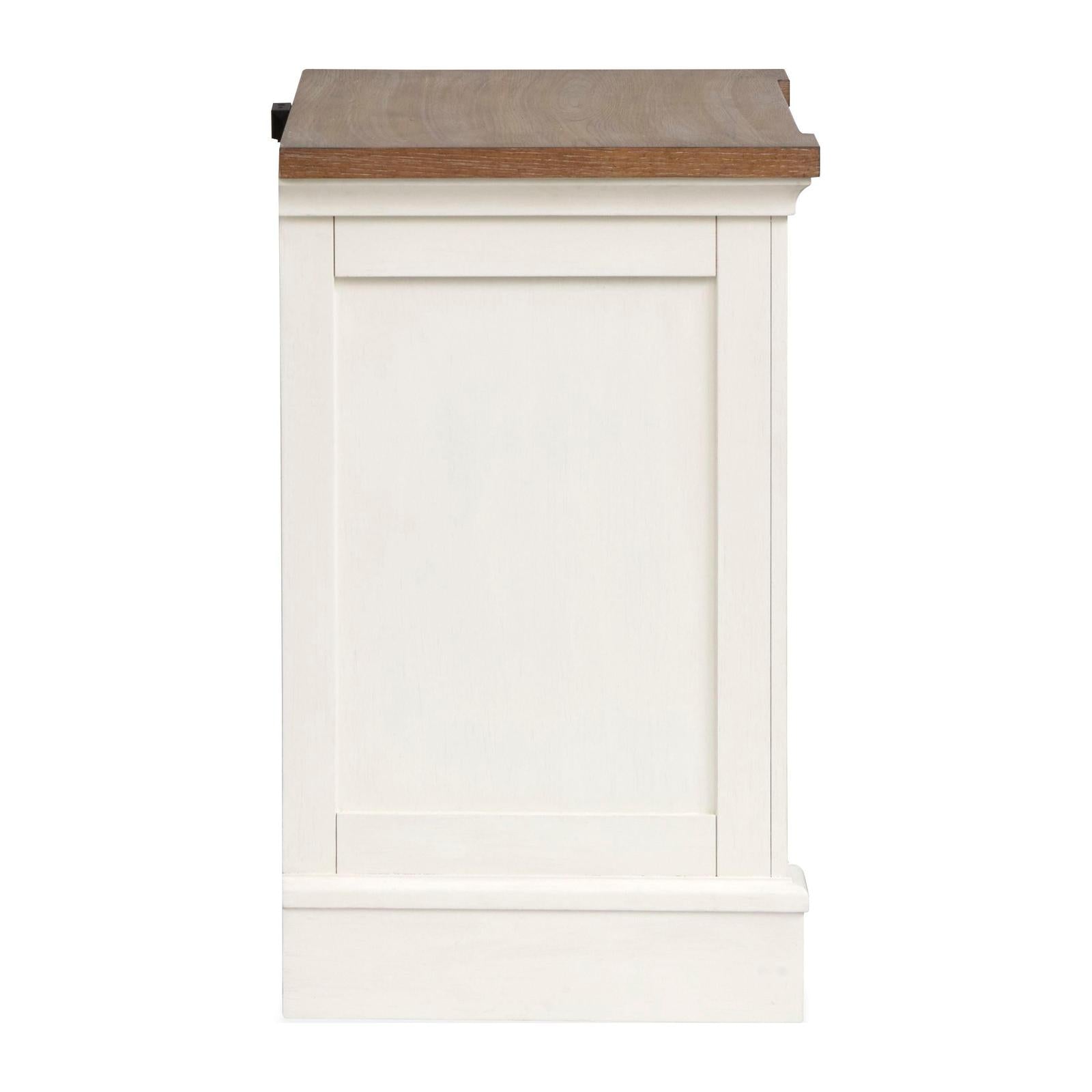 Magnussen Home Kingston Whisper White & Cerused Nutmeg Drawer Nightstand