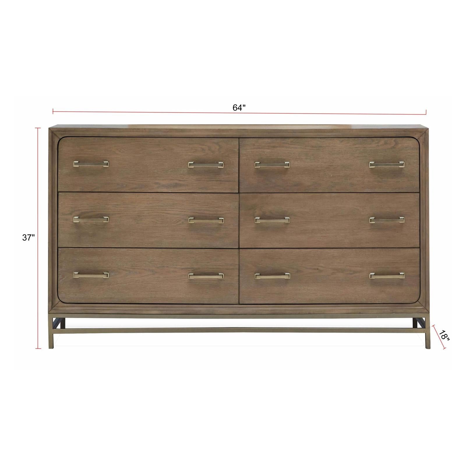 Magnussen Home Lindon Belgian Wheat & Coffee Bean Double Drawer Dresser