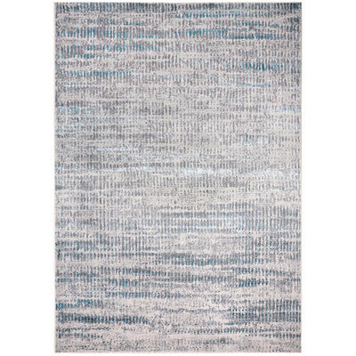 Feizy Azure 3402F Modern Abstract Rug in Blue/Gray/Ivory