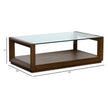 Magnussen Home Sebastian Cinnamon Rectangular Cocktail Table With Casters