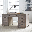 Magnussen Home Lancaster Dovetail Grey Executive Desk