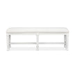 Magnussen Home Kingston Whisper White & Cerused Nutmeg Bench