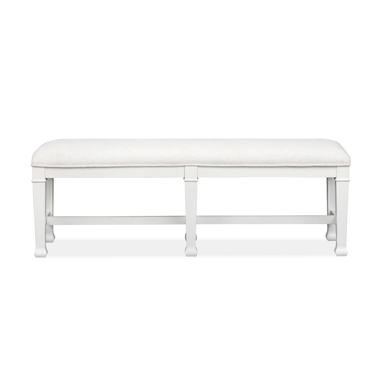 Magnussen Home Kingston Whisper White & Cerused Nutmeg Bench