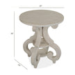 Magnussen Home Bronwyn Alabaster Round Accent Table