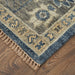 Feizy Fillmore 6954F Traditional Floral & Botanical Rug in Blue/Gray