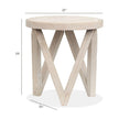 Magnussen Home Bostwick Coconut Cream Round End Table