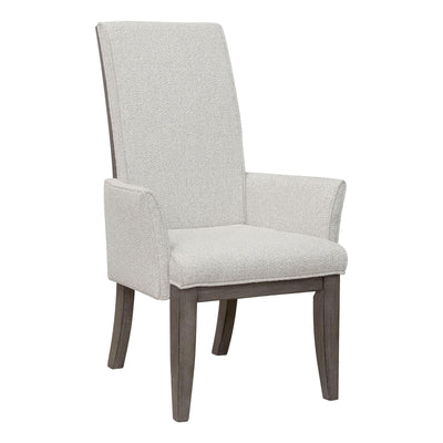 Pulaski Furniture Anderson Park Moose Trail And Frontier Brown Upholstered Dining Arm Chair Set of 2