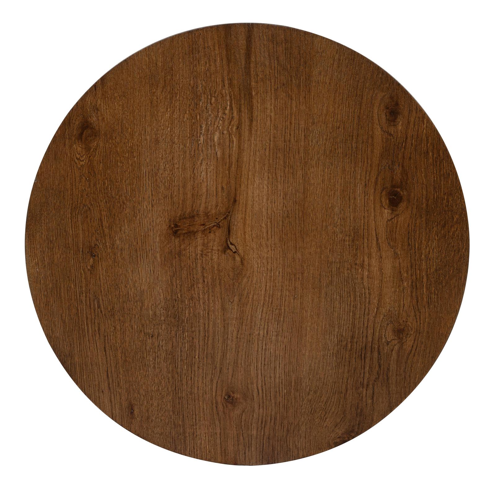 Magnussen Home Oswald Brown Round End Table