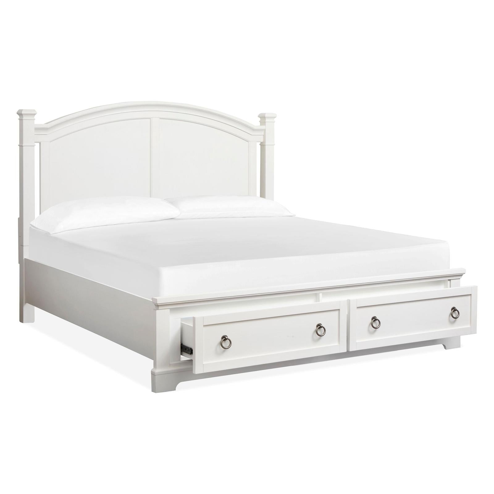Magnussen Home Kingston Whisper White & Cerused Nutmeg Bed