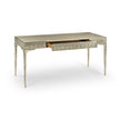 Jonathan Charles Cnoidal Cane Carved Metal Desk 500407-SFM-L037
