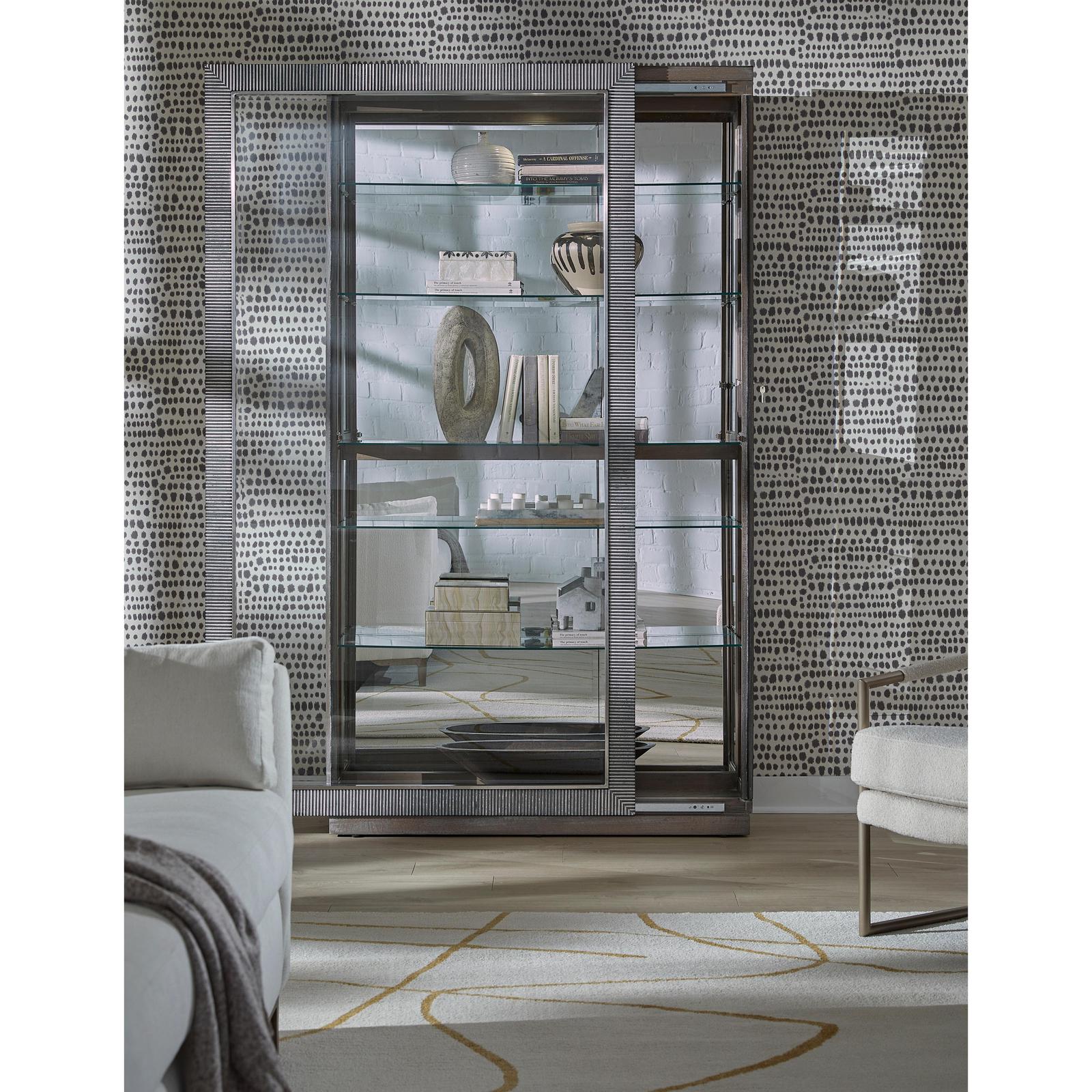 Pulaski Furniture Pulaski Furniture Accents Medium Wood Sliding Door Curio Cabinet