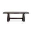 Magnussen Home Tauren Coffee Bean Extendable Double Pedestal Dining Table