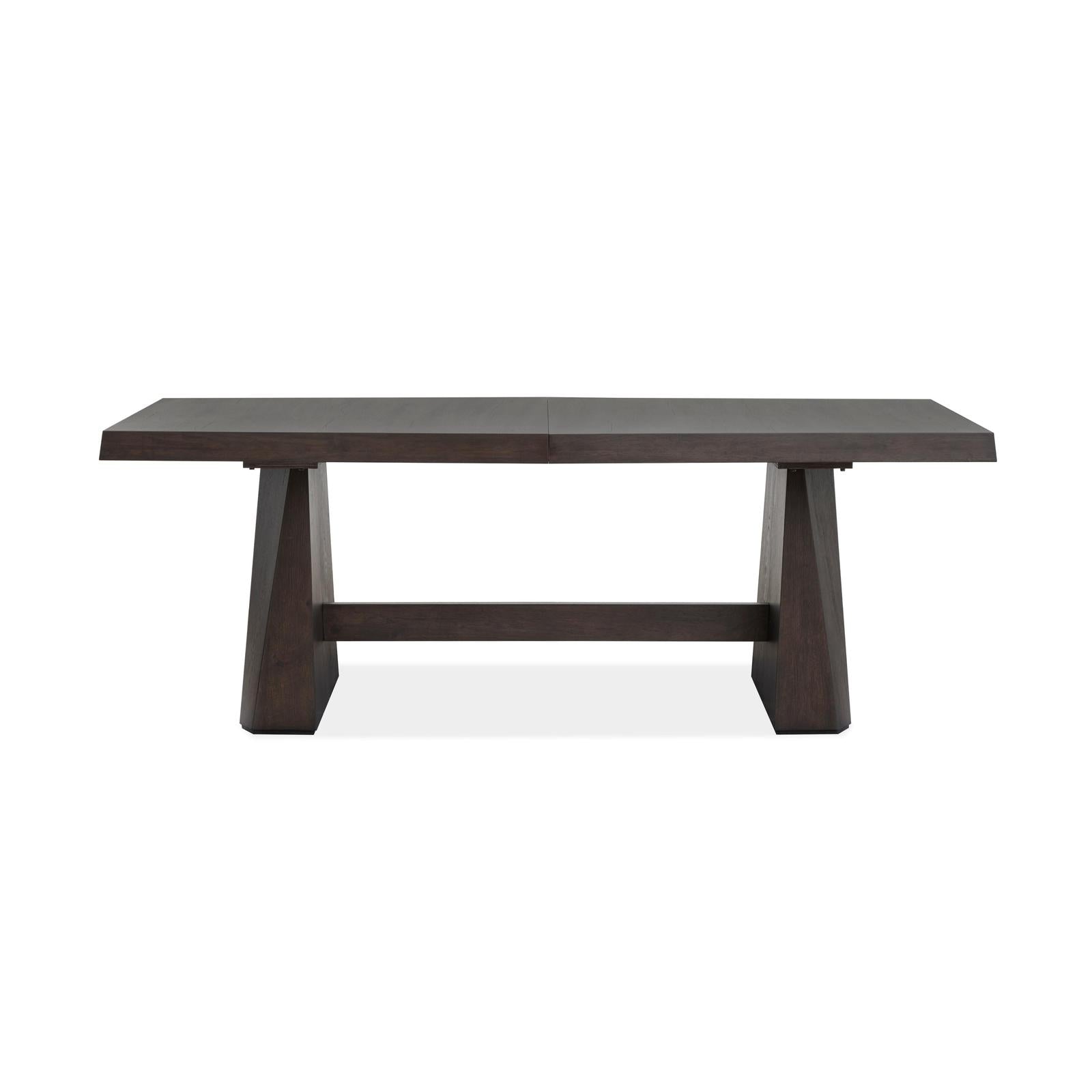 Magnussen Home Tauren Coffee Bean Extendable Double Pedestal Dining Table