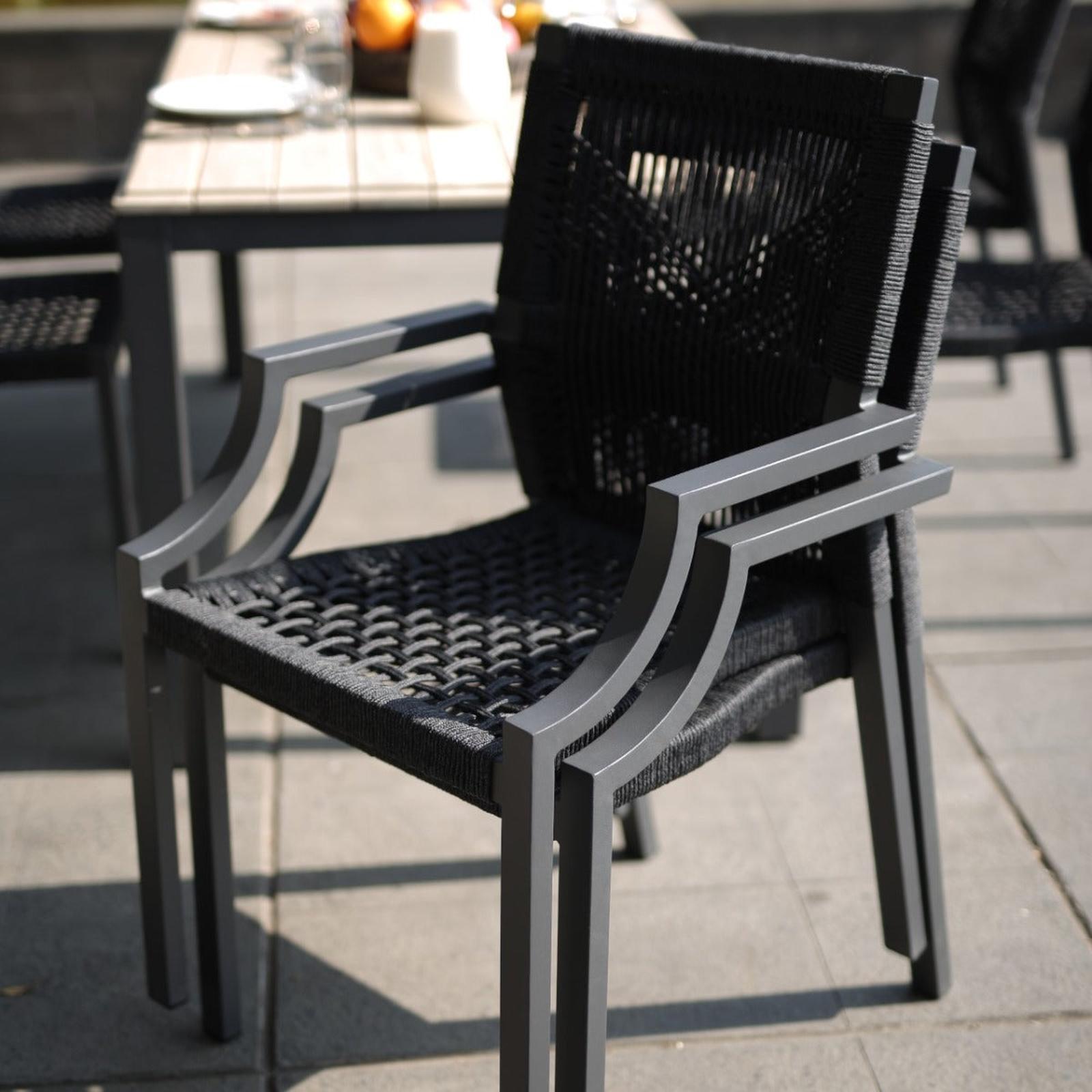 Woodbridge Furniture Bellevue Outdoor Stackable Arm Chair