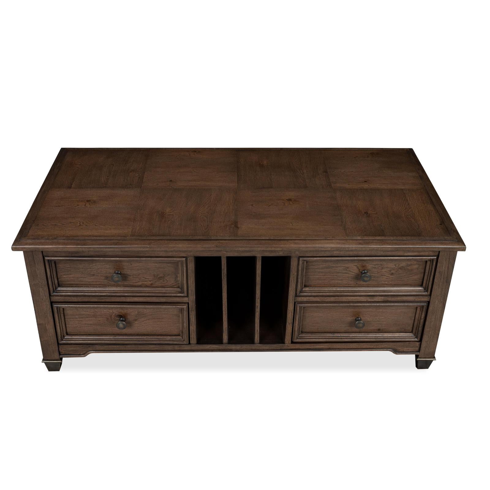 Magnussen Home Cormac Brown Lift Top Storage Cocktail Table