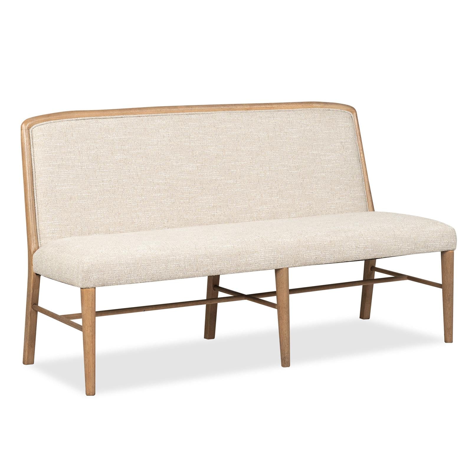 Magnussen Home Woodward Dark Clove Upholstered Bench