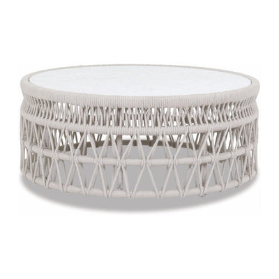 Sunset West Dana Coffee Table with Honed Carrara Marble Top