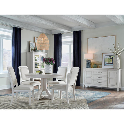 Magnussen Home Willowbrook Egg Shell White Display Cabinet