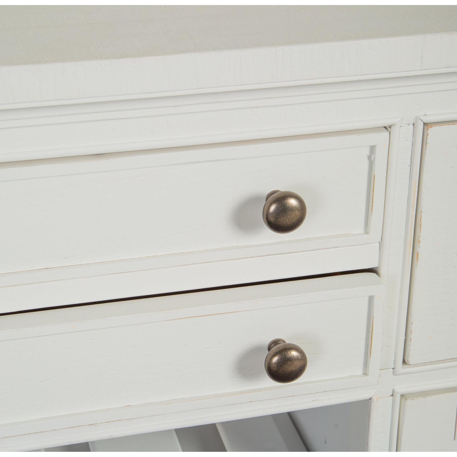 Magnussen Home Heron Cove Chalk White And Dovetail Grey Buffet