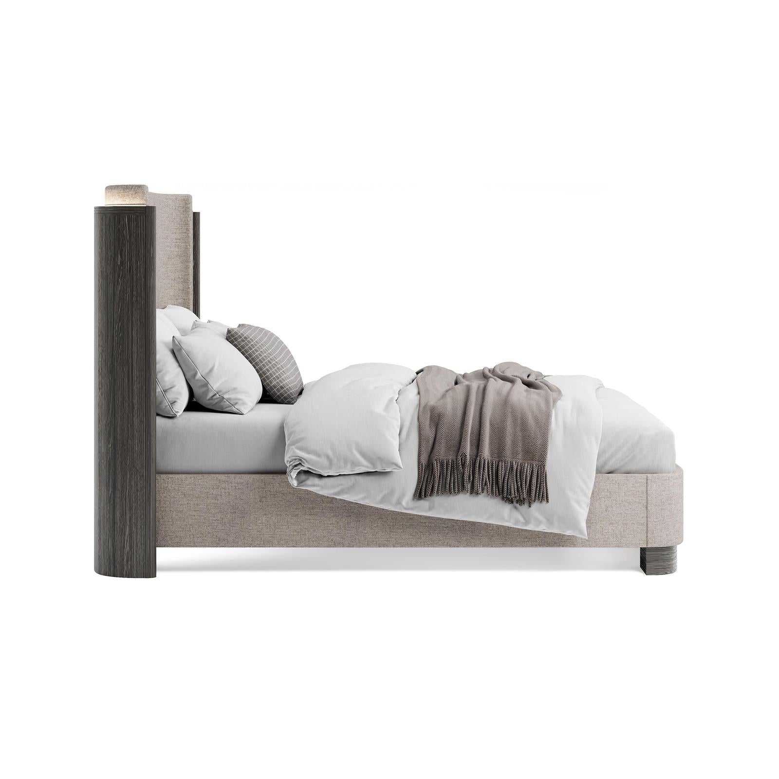 Magnussen Home Keaton Black Upholstered Panel Bed