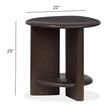 Magnussen Home Upton Coffee Bean Shaped End Table