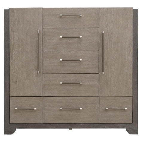 Pulaski Furniture Anderson Park Moose Trail And Frontier Brown 5 Drawer Master Chest