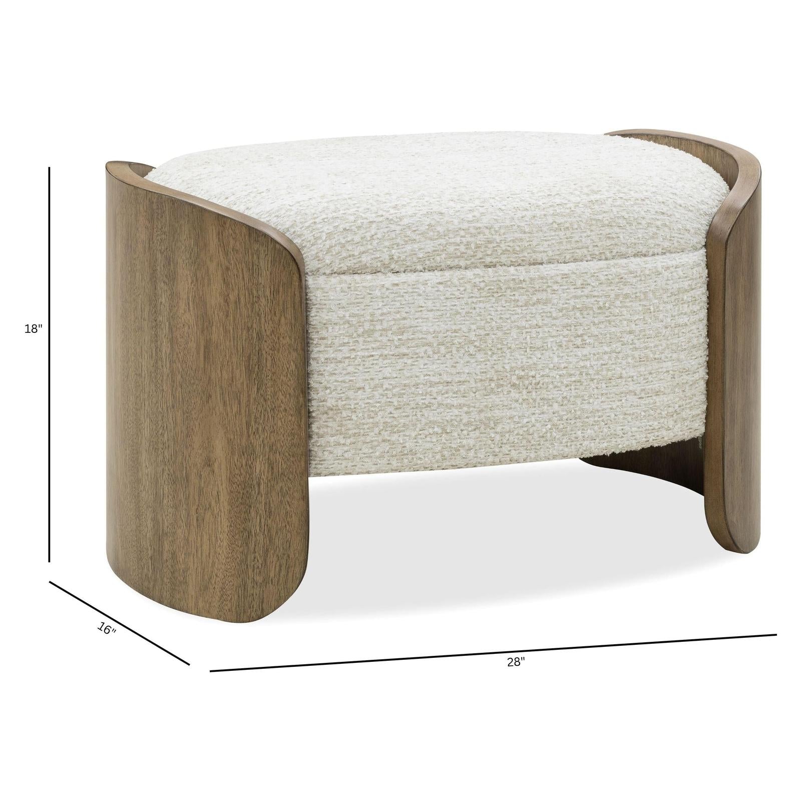 Pulaski Furniture Leeza Brown Bed Bench