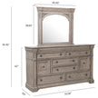Pulaski Furniture Kingsbury French Gray 8 Drawer Dresser