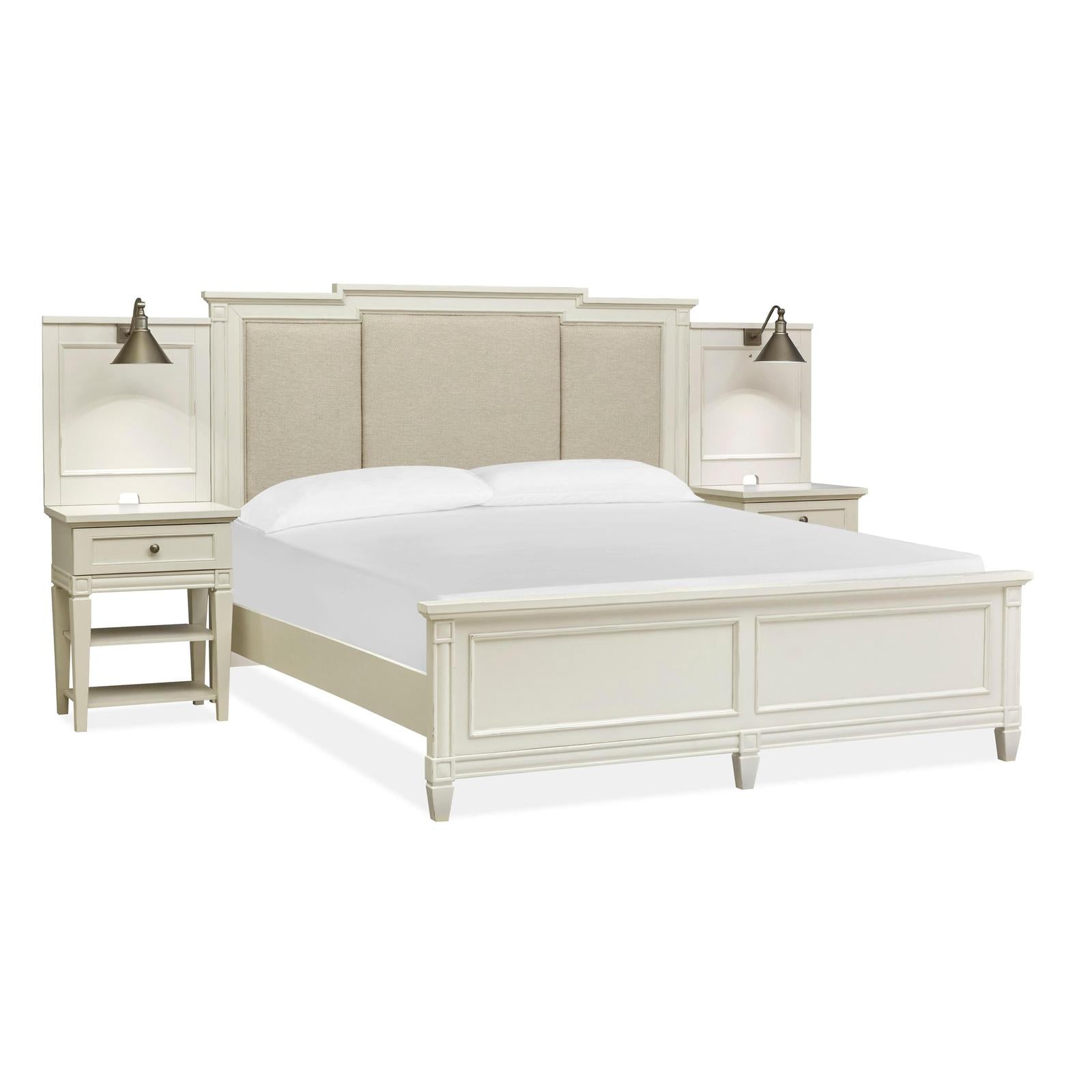 Magnussen Home Willowbrook Egg Shell White Bed