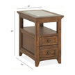 Magnussen Home Bay Creek Toasted Nutmeg End Table