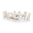 Michael Amini Fantosini Pedestal Dining Table - Silver Mist