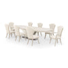 Michael Amini Fantosini Pedestal Dining Table - Silver Mist