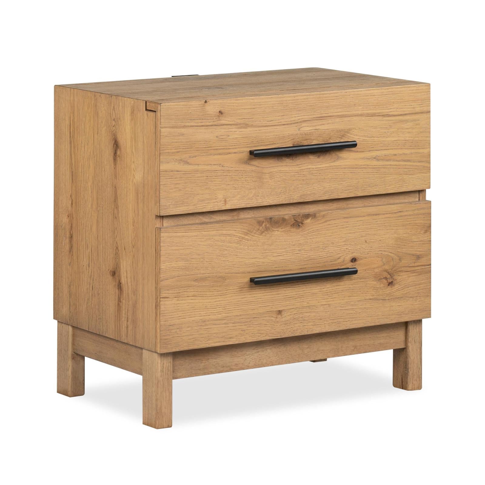 Magnussen Home Davenport Rustic Caramel Drawer Nightstand