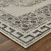 Feizy Kano 39LJF Transitional Distressed Rug in Ivory/Taupe/Gray