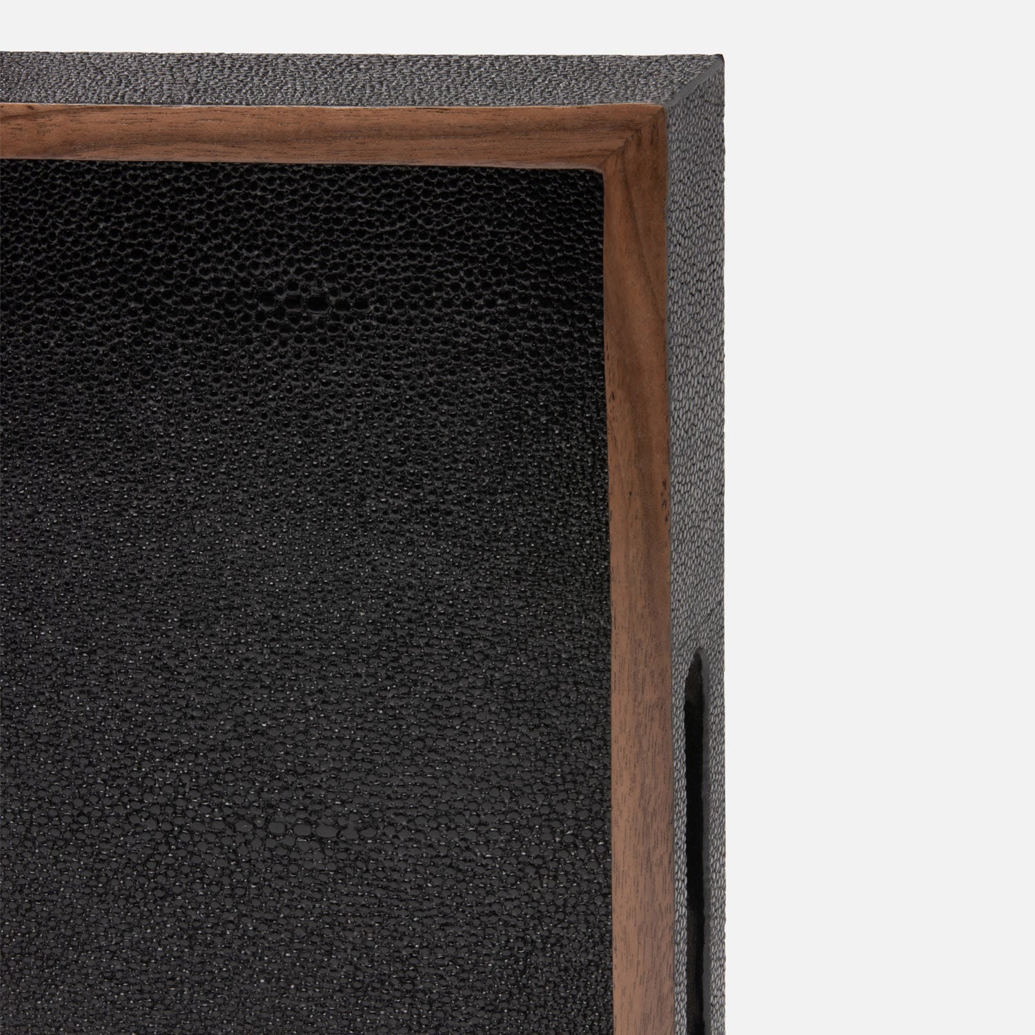Amina Faux Shagreen Tray - Set of 3