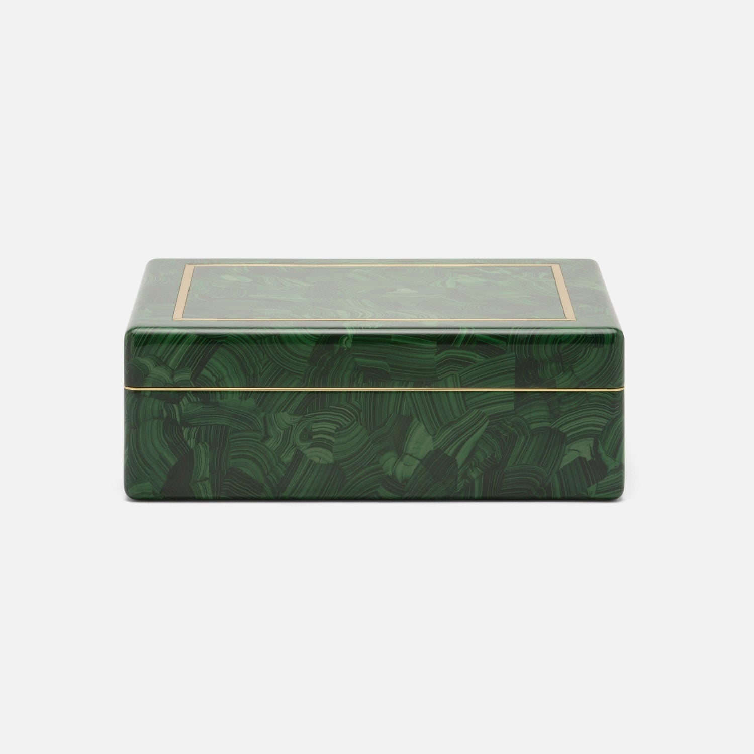 Austen Faux Malachite Box
