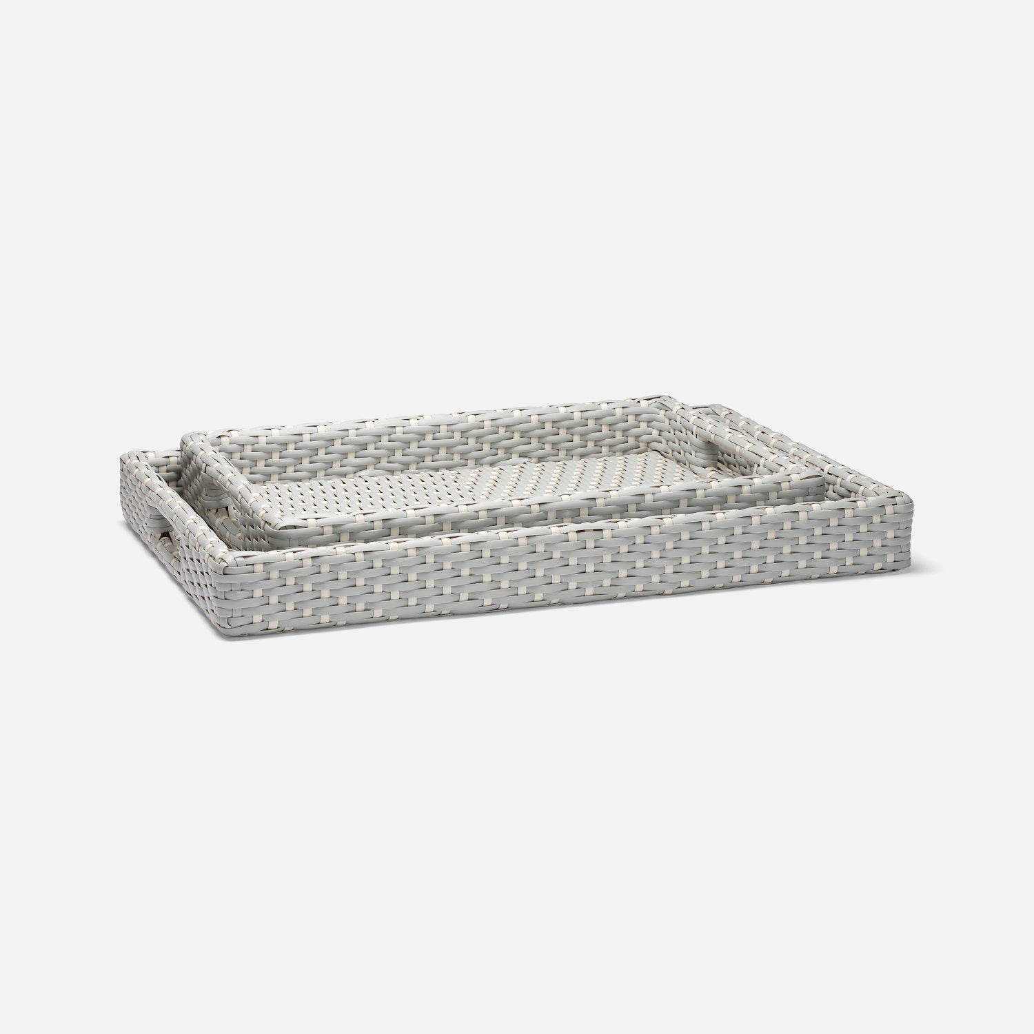 Avanna Faux Wicker Tray - Set of 2