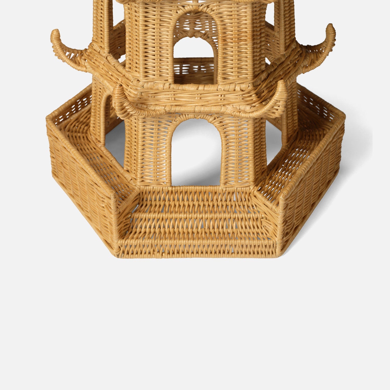 Bardot Rattan Pagoda Sculptures