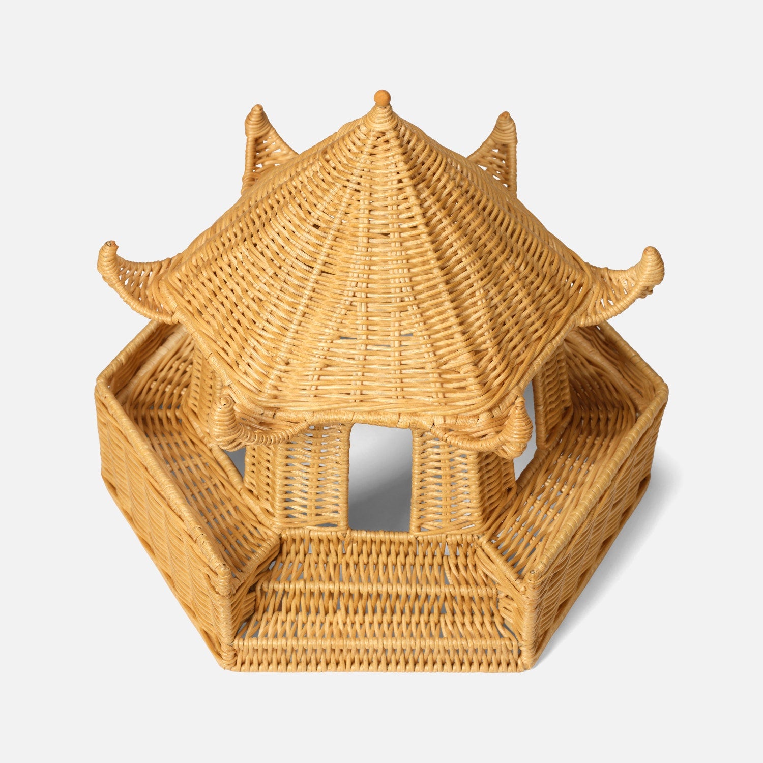 Bardot Rattan Pagoda Sculptures