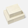 Breck Faux Shagreen Box - Set of 2