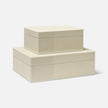 Breck Faux Shagreen Box - Set of 2