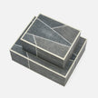 Breck Faux Shagreen Box - Set of 2