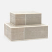 Breck Faux Shagreen Box - Set of 2